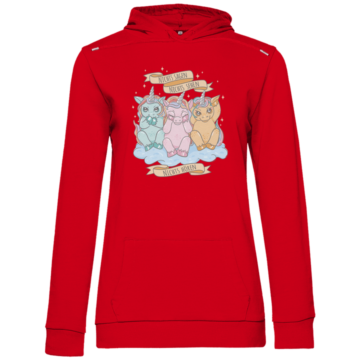 Nichts Sehen, Nichts Hören, Nichts Sagen - Damen Hoodie - Textilzauber