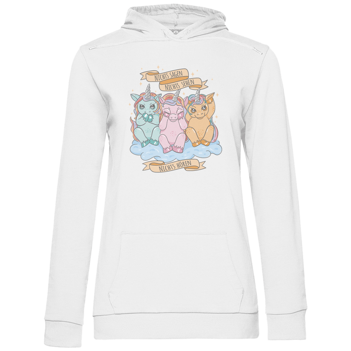 Nichts Sehen, Nichts Hören, Nichts Sagen - Damen Hoodie - Textilzauber
