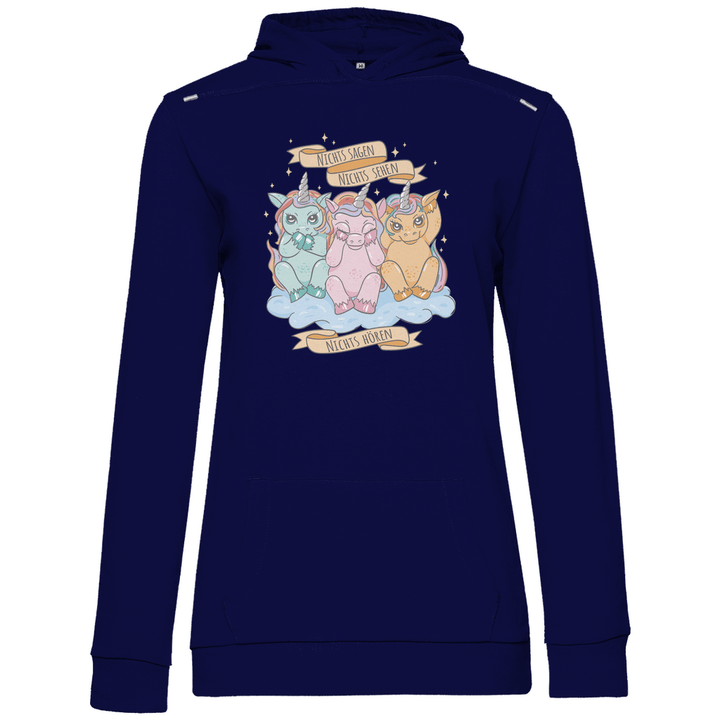 Nichts Sehen, Nichts Hören, Nichts Sagen - Damen Hoodie - Textilzauber
