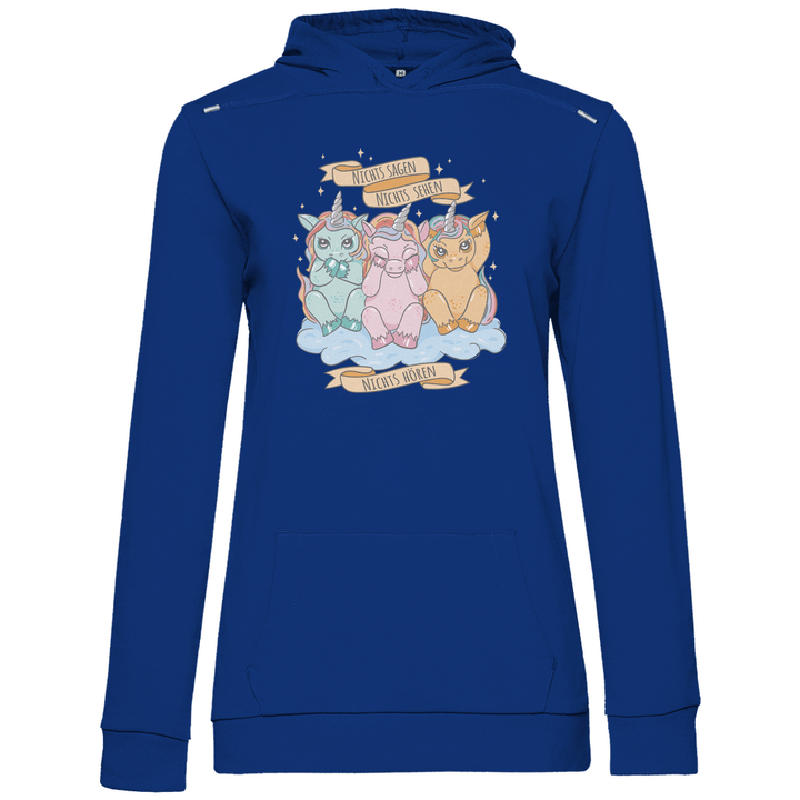 Nichts Sehen, Nichts Hören, Nichts Sagen - Damen Hoodie - Textilzauber