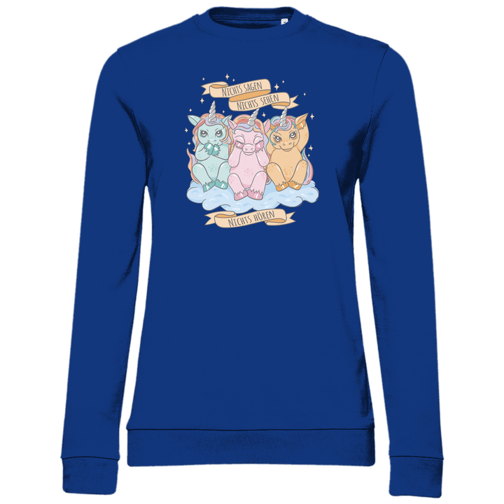 Nichts Sehen, Nichts Hören, Nichts Sagen - Damen Sweatshirt - Textilzauber