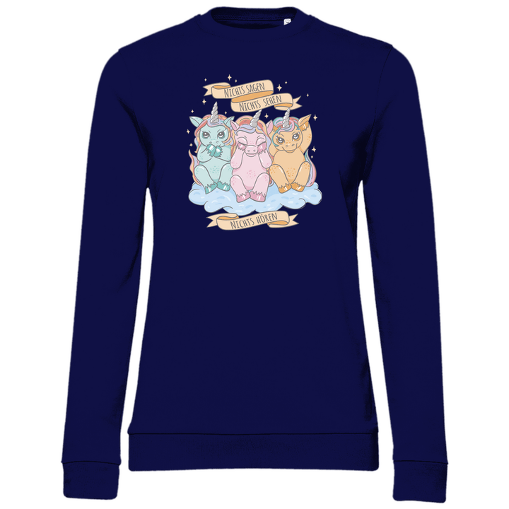 Nichts Sehen, Nichts Hören, Nichts Sagen - Damen Sweatshirt - Textilzauber