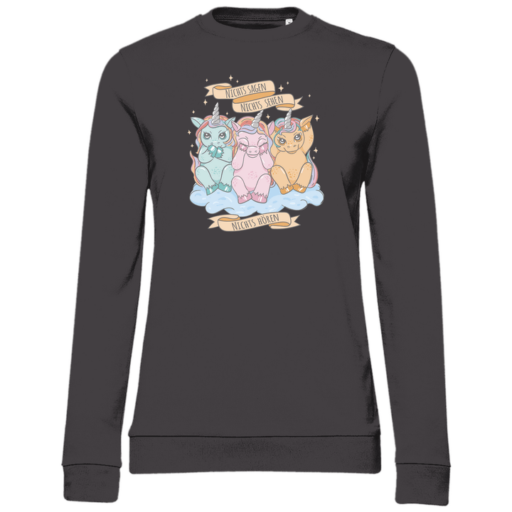 Nichts Sehen, Nichts Hören, Nichts Sagen - Damen Sweatshirt - Textilzauber