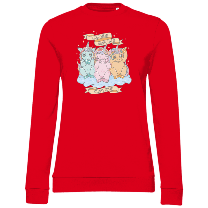 Nichts Sehen, Nichts Hören, Nichts Sagen - Damen Sweatshirt - Textilzauber