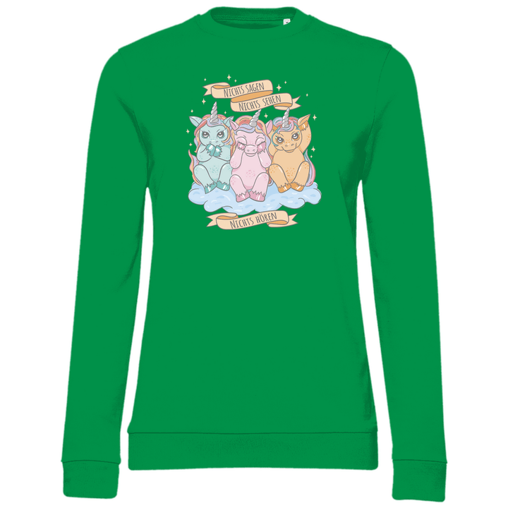 Nichts Sehen, Nichts Hören, Nichts Sagen - Damen Sweatshirt - Textilzauber