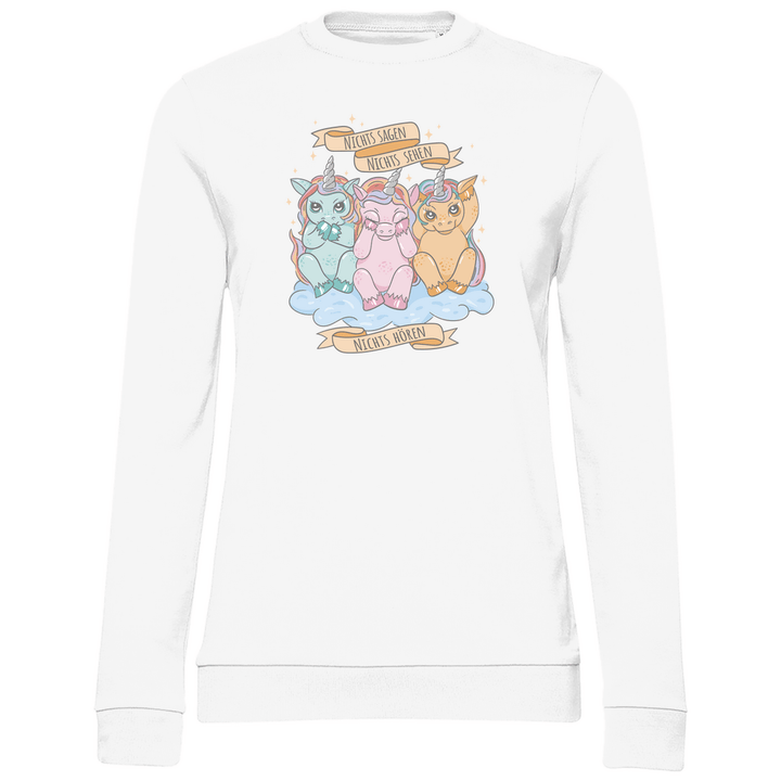 Nichts Sehen, Nichts Hören, Nichts Sagen - Damen Sweatshirt - Textilzauber