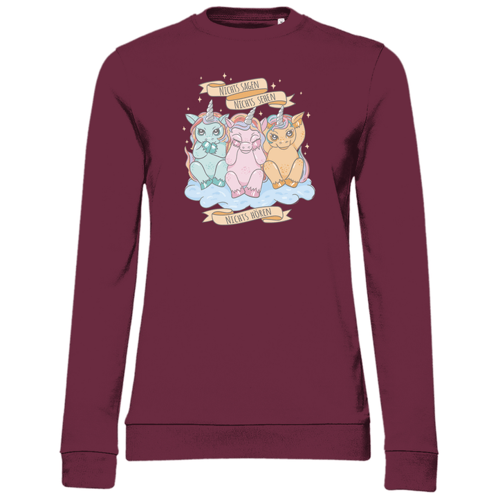 Nichts Sehen, Nichts Hören, Nichts Sagen - Damen Sweatshirt - Textilzauber