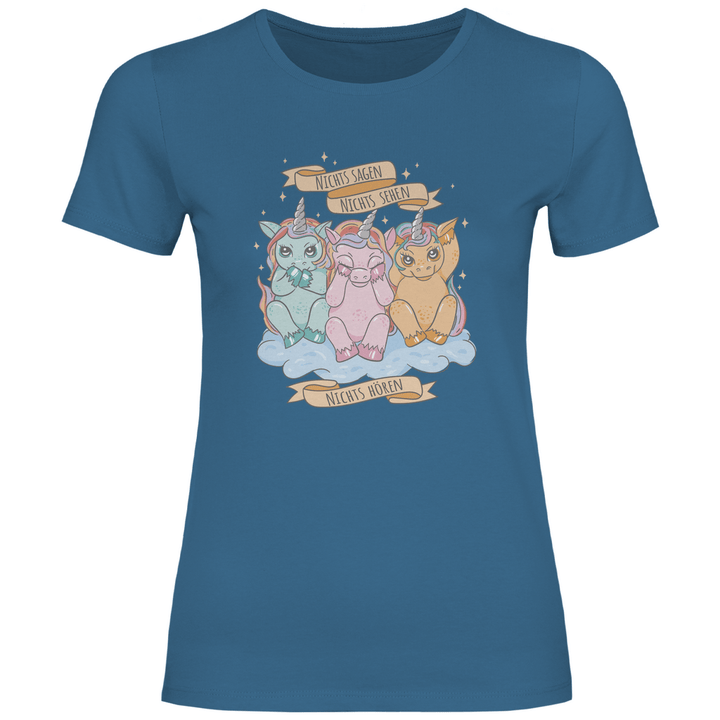 Nichts Sehen, Nichts Hören, Nichts Sagen - Damen T - Shirt - Textilzauber