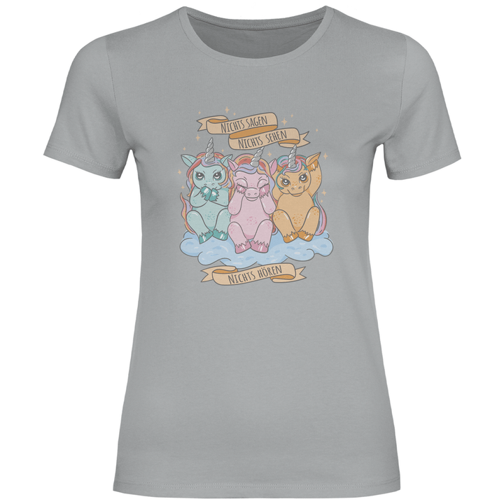 Nichts Sehen, Nichts Hören, Nichts Sagen - Damen T - Shirt - Textilzauber