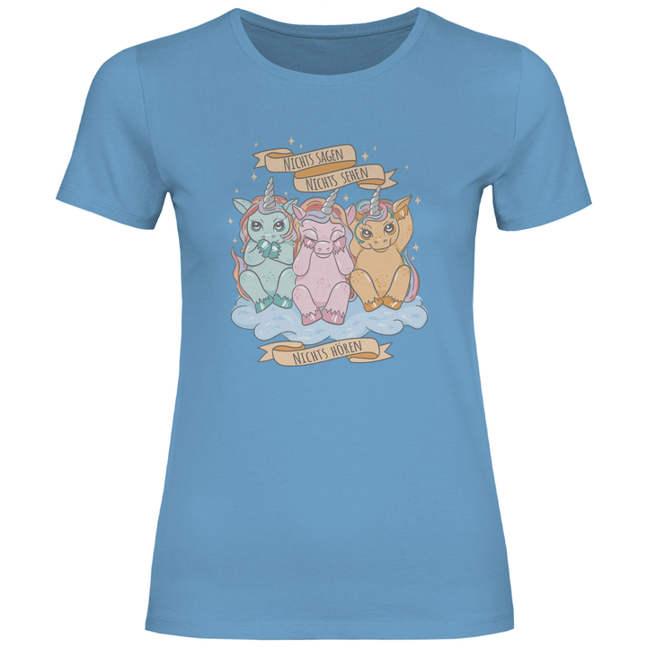 Nichts Sehen, Nichts Hören, Nichts Sagen - Damen T - Shirt - Textilzauber