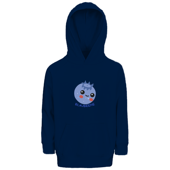 Niedliche Blaubeere - Premium Bio Kinderhoodie - Textilzauber