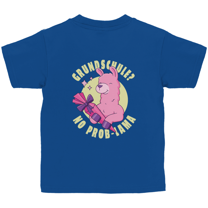 No Prob - Lama - Kinder T - Shirt mit Rückendruck - Textilzauber