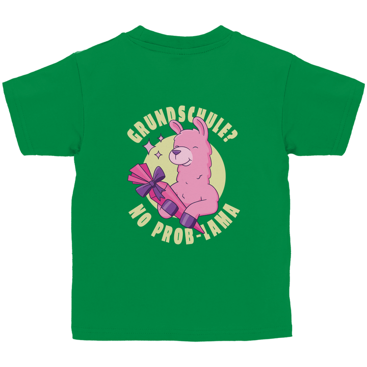 No Prob - Lama - Kinder T - Shirt mit Rückendruck - Textilzauber