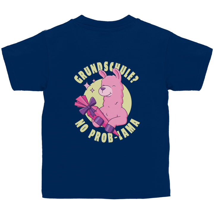 No Prob - Lama - Kinder T - Shirt mit Rückendruck - Textilzauber