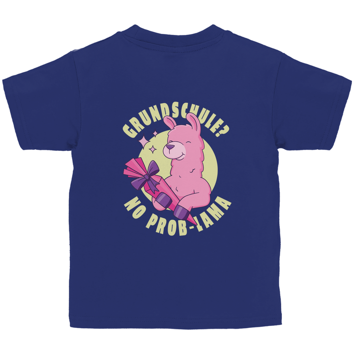 No Prob - Lama - Kinder T - Shirt mit Rückendruck - Textilzauber