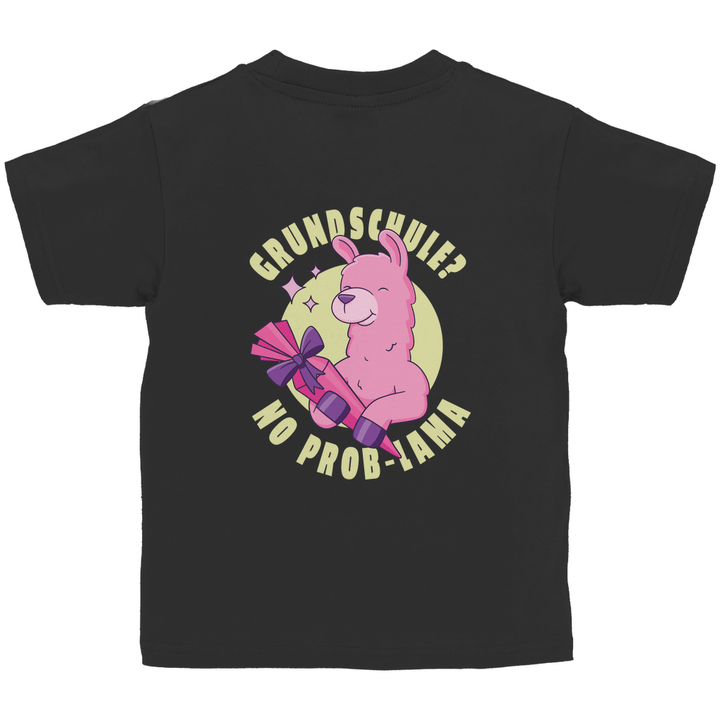 No Prob - Lama - Kinder T - Shirt mit Rückendruck - Textilzauber