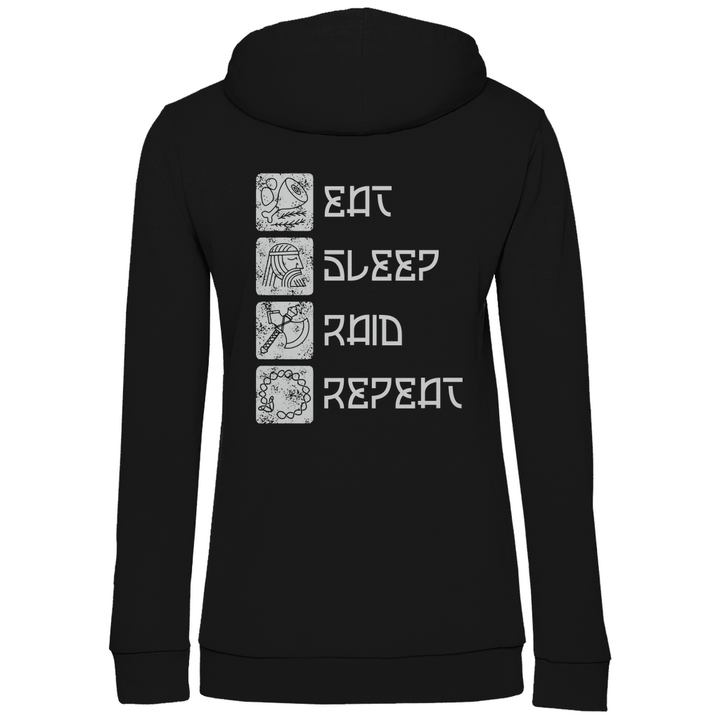 Nordische Routine - Damen Hoodie mit Rückendruck - Textilzauber