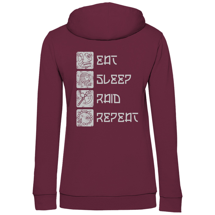 Nordische Routine - Damen Hoodie mit Rückendruck - Textilzauber
