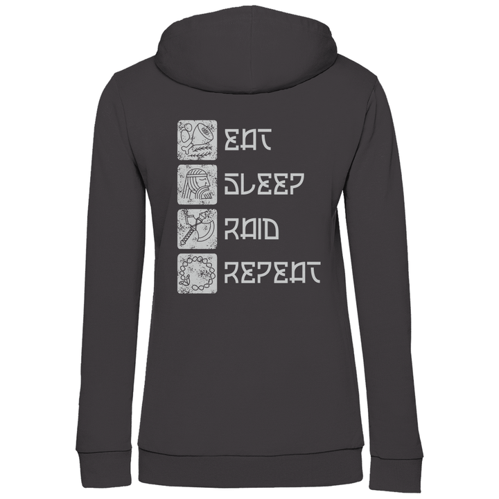 Nordische Routine - Damen Hoodie mit Rückendruck - Textilzauber