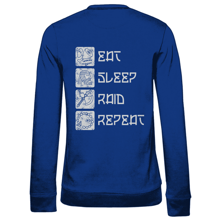 Nordische Routine - Damen Sweatshirt mit Rückendruck - Textilzauber