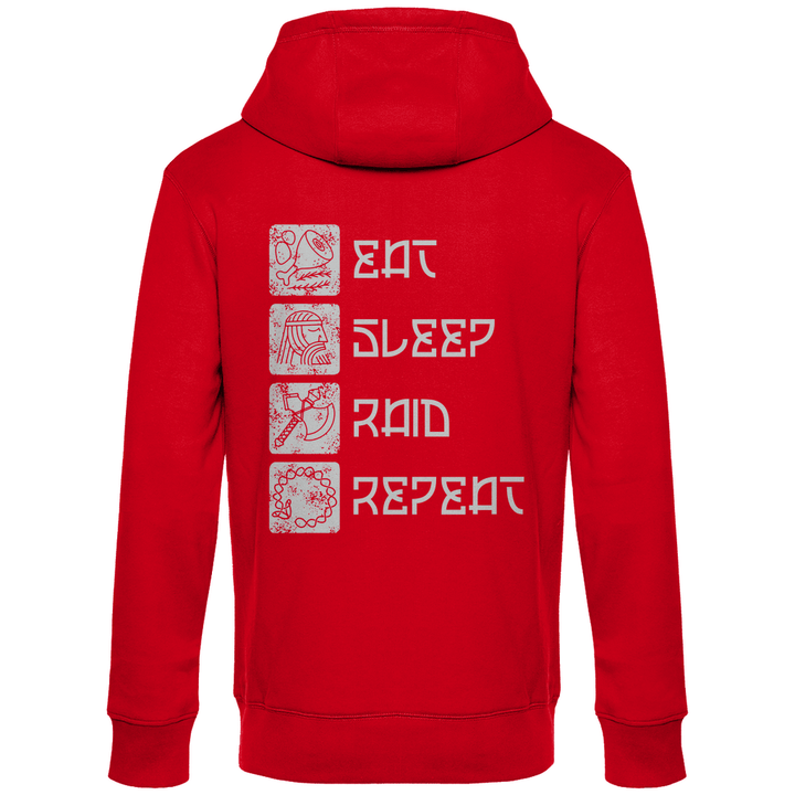 Nordische Routine - Herren Hoodie mit Rückendruck - Textilzauber