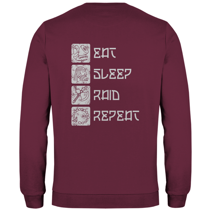 Nordische Routine - Herren Sweatshirt mit Rückendruck - Textilzauber