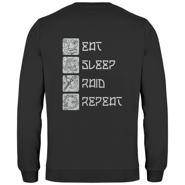 Nordische Routine - Herren Sweatshirt mit Rückendruck - Textilzauber