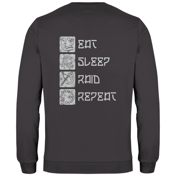 Nordische Routine - Herren Sweatshirt mit Rückendruck - Textilzauber