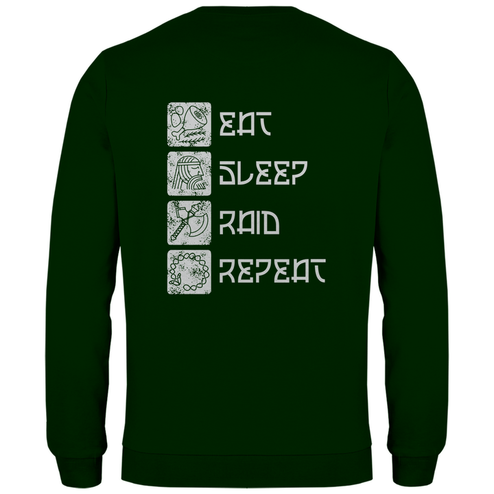 Nordische Routine - Herren Sweatshirt mit Rückendruck - Textilzauber