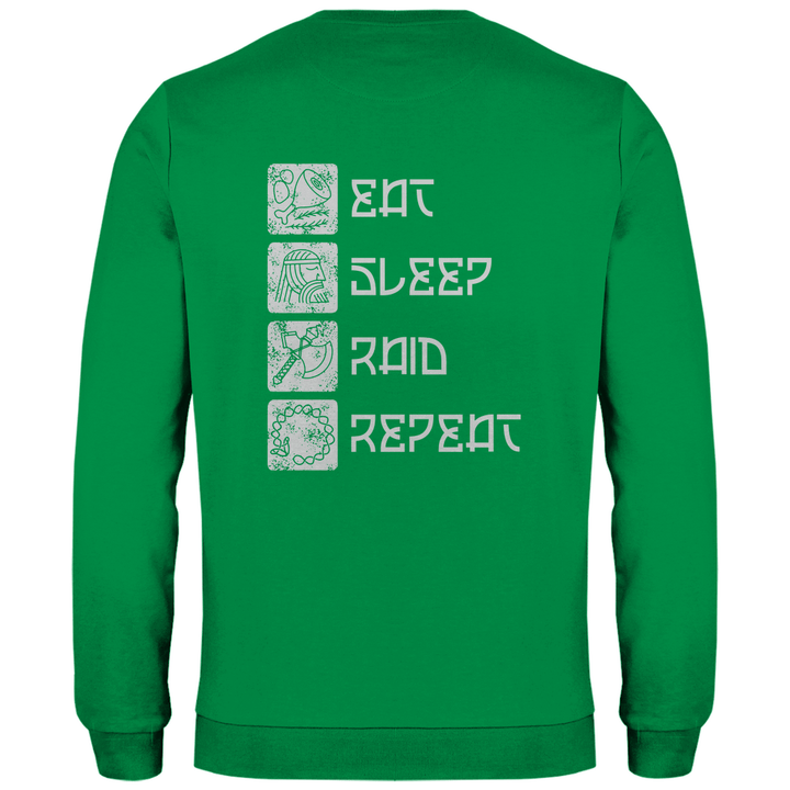 Nordische Routine - Herren Sweatshirt mit Rückendruck - Textilzauber