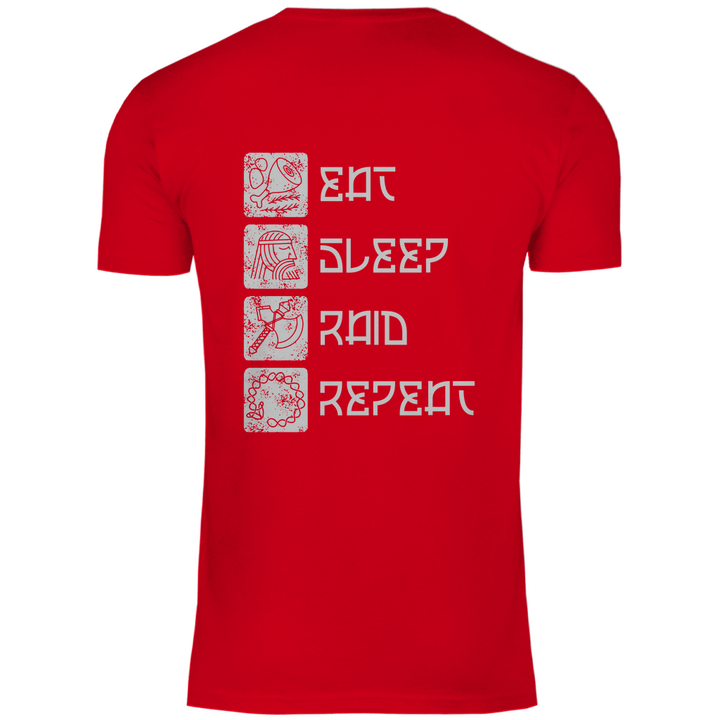 Nordische Routine - Herren T - Shirt mit Rückendruck - Textilzauber