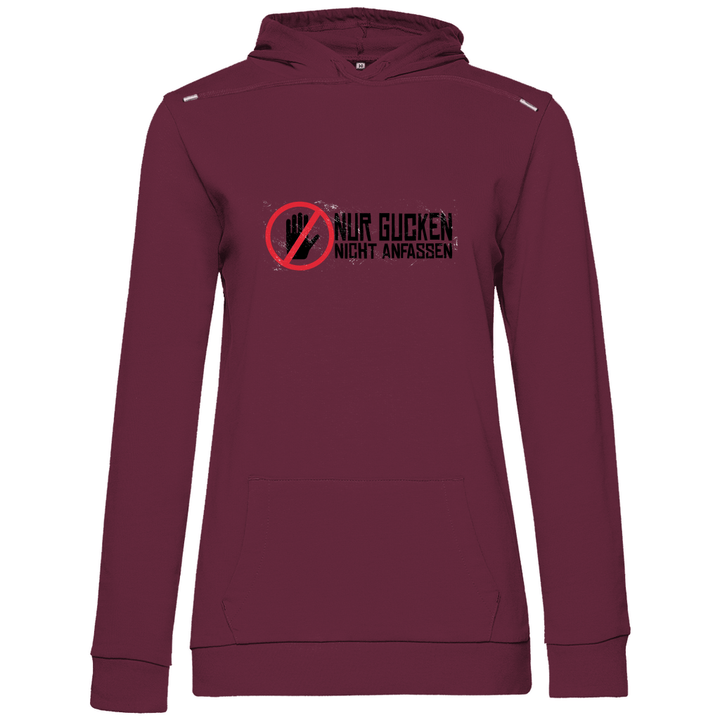 Nur Gucken - Damen Hoodie - Textilzauber