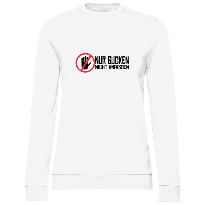 Nur Gucken - Damen Sweatshirt - Textilzauber