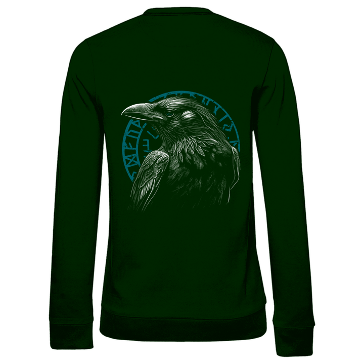 Odin's Rabe - Damen Sweatshirt mit Rückendruck - Textilzauber
