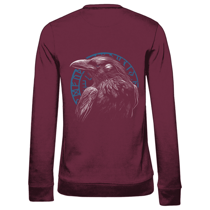 Odin's Rabe - Damen Sweatshirt mit Rückendruck - Textilzauber