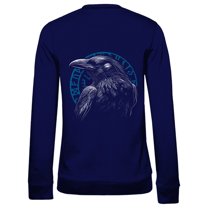 Odin's Rabe - Damen Sweatshirt mit Rückendruck - Textilzauber