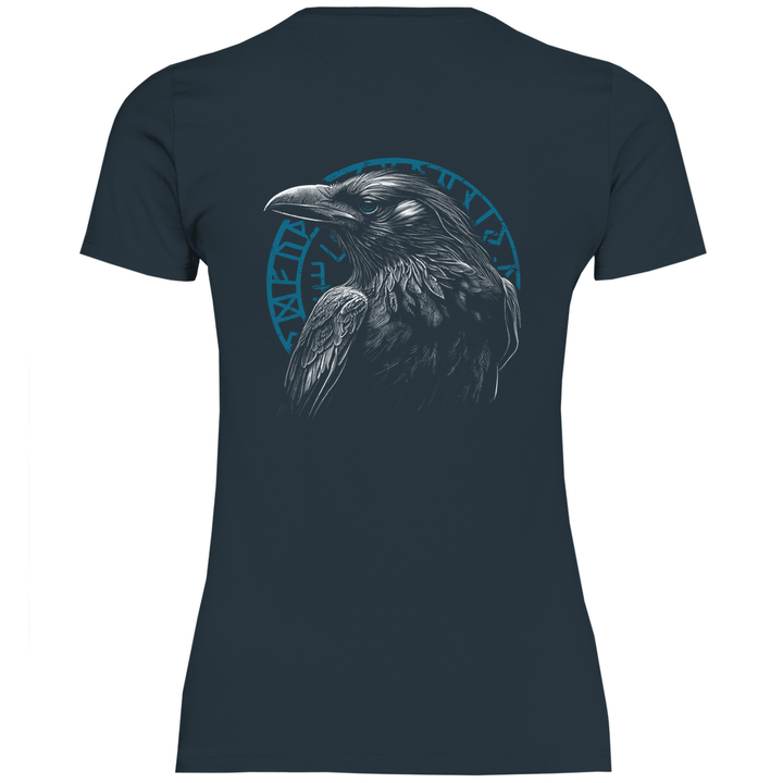 Odin's Rabe - Damen T - Shirt mit Rückendruck - Textilzauber
