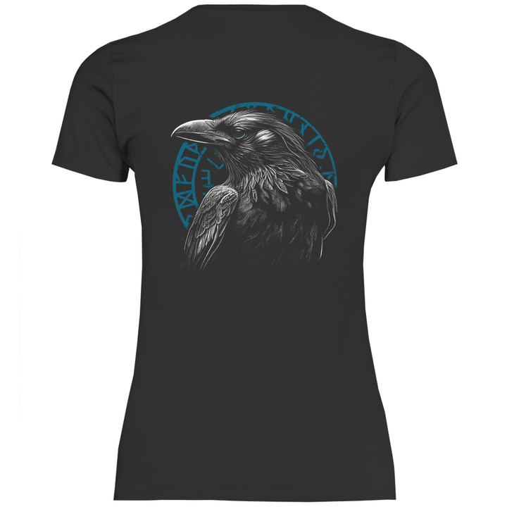 Odin's Rabe - Damen T - Shirt mit Rückendruck - Textilzauber
