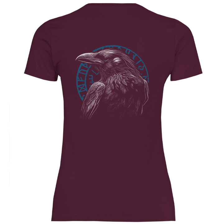 Odin's Rabe - Damen T - Shirt mit Rückendruck - Textilzauber