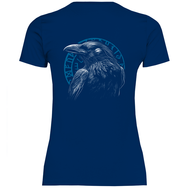 Odin's Rabe - Damen T - Shirt mit Rückendruck - Textilzauber