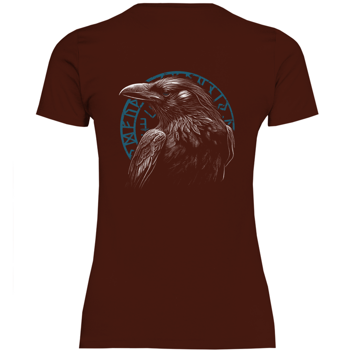 Odin's Rabe - Damen T - Shirt mit Rückendruck - Textilzauber