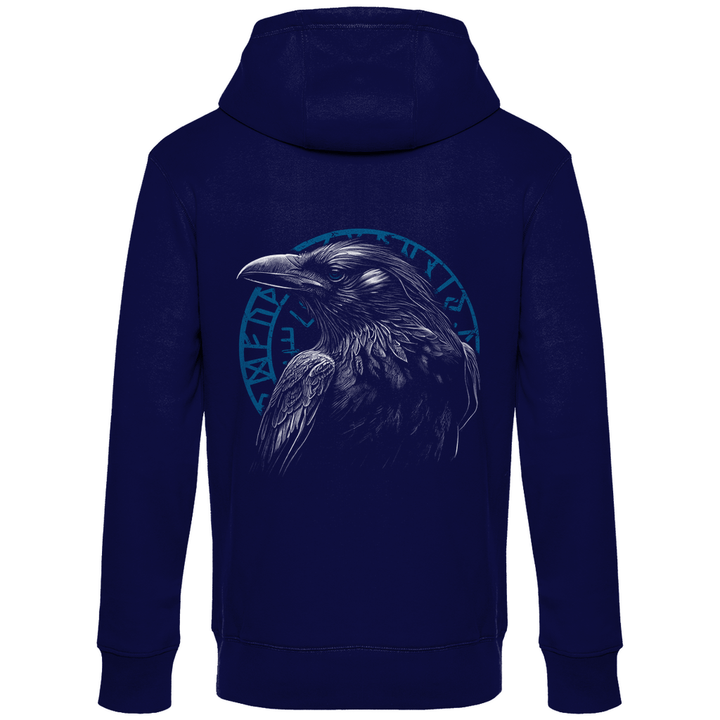 Odin's Rabe - Herren Hoodie mit Rückendruck - Textilzauber