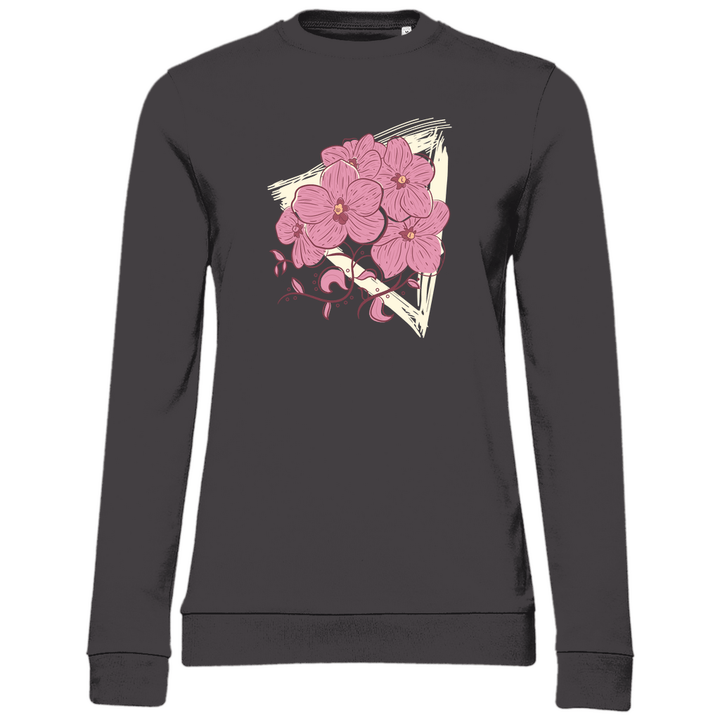 Orchideenblüten - Damen Sweatshirt - Textilzauber