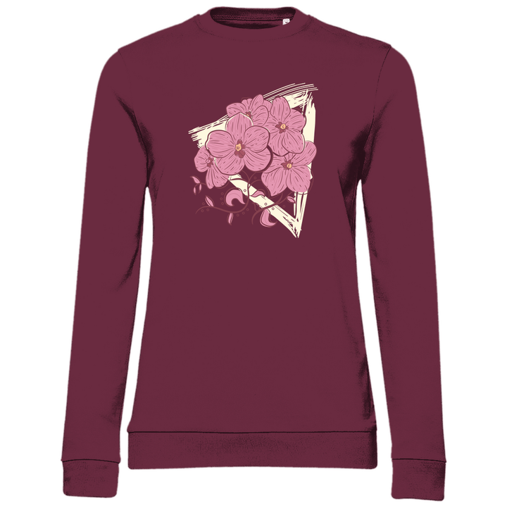 Orchideenblüten - Damen Sweatshirt - Textilzauber