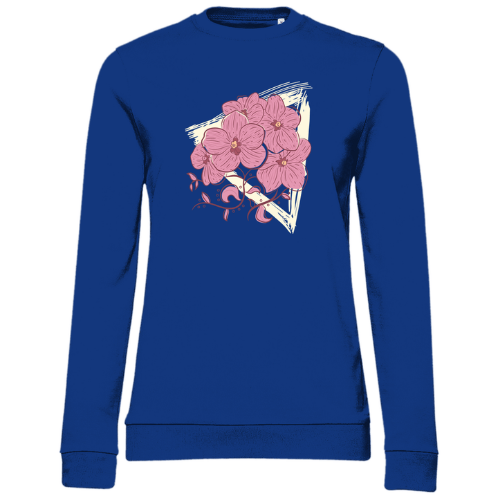 Orchideenblüten - Damen Sweatshirt - Textilzauber