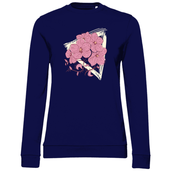 Orchideenblüten - Damen Sweatshirt - Textilzauber