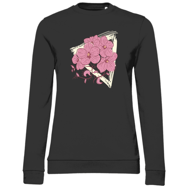 Orchideenblüten - Damen Sweatshirt - Textilzauber