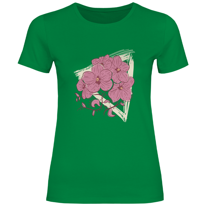 Orchideenblüten - Damen T - Shirt - Textilzauber
