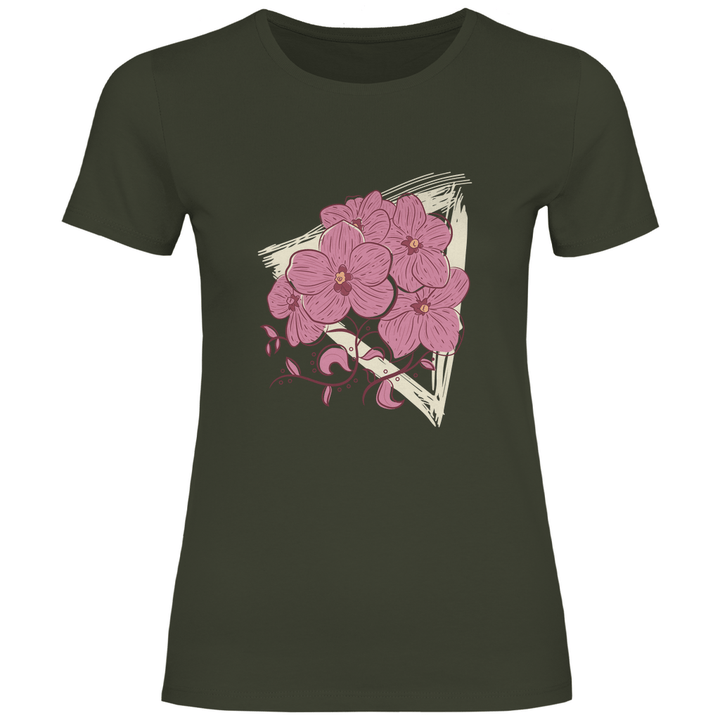 Orchideenblüten - Damen T - Shirt - Textilzauber
