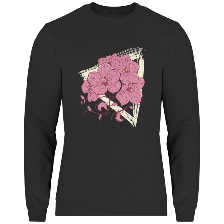 Orchideenblüten - Herren Sweatshirt - Textilzauber